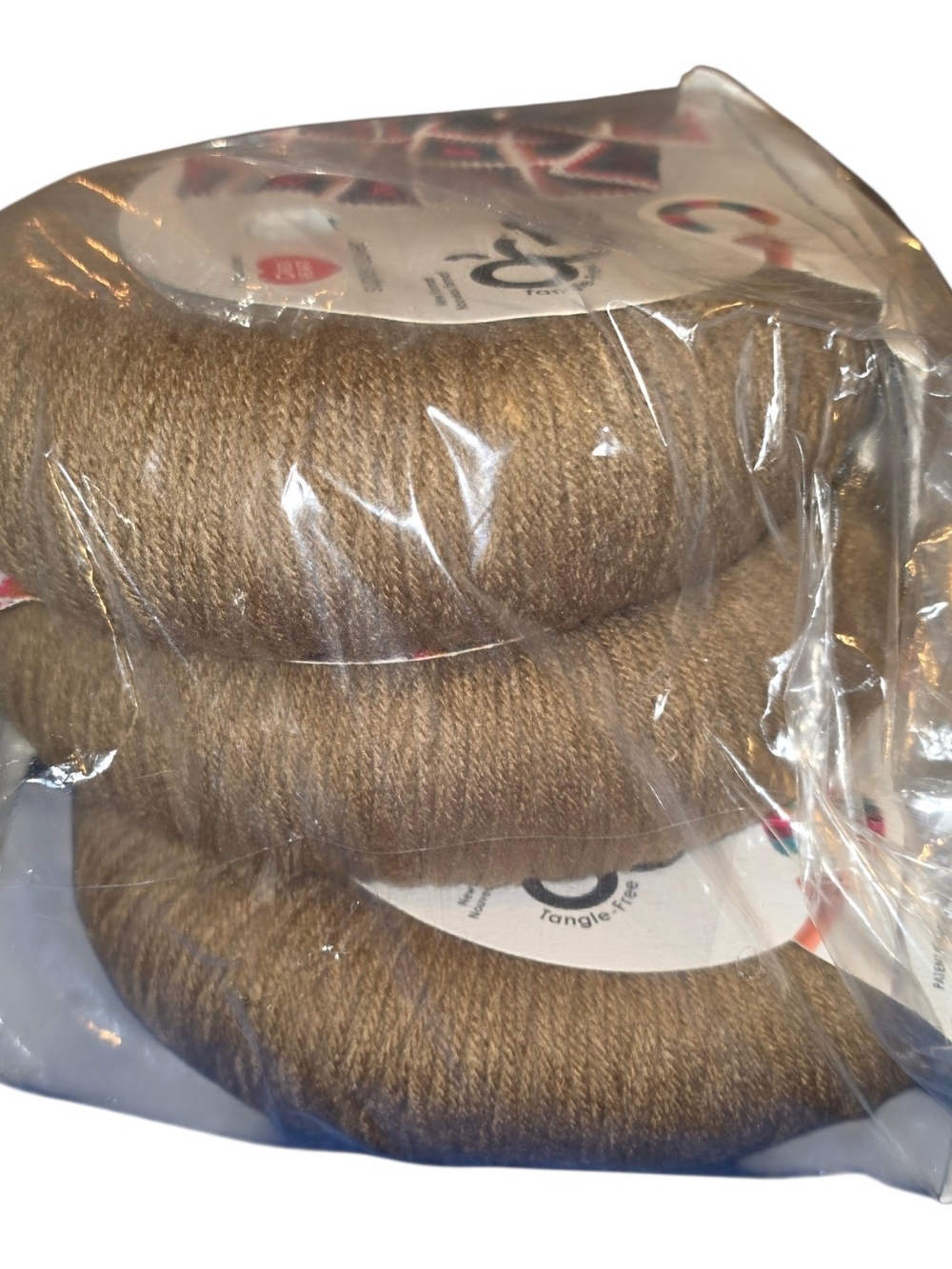 Red Heart Super Saver O’Go Cafe Latte Yarn Lot of 3 Brown Tangle Free